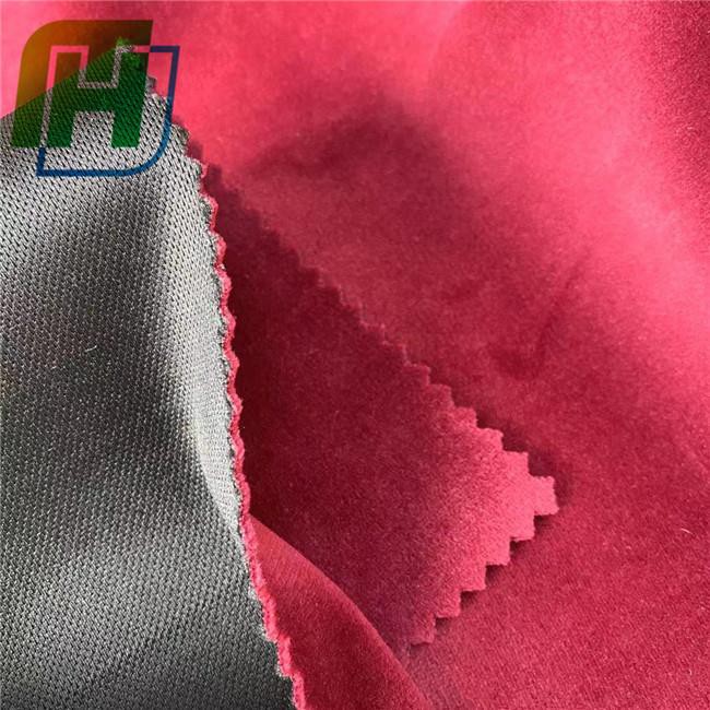 Furniture covering velvet fabric