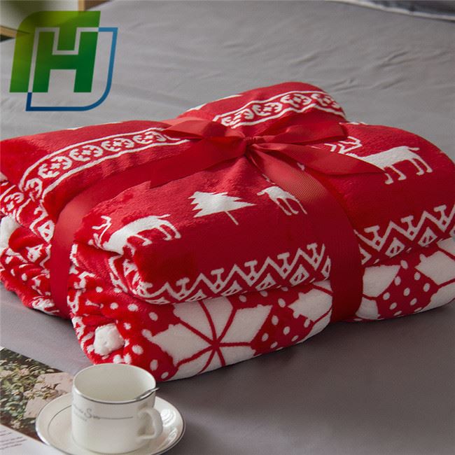 Red christmas blanket