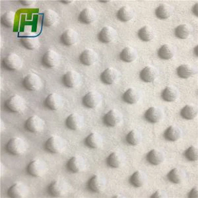 Fabraic Cuddle Dots Minky Cream