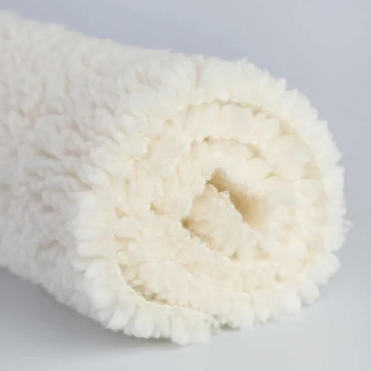 Cream Sherpa Fleece Fabric
