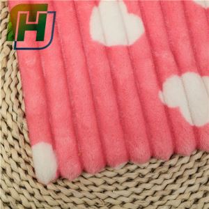 Priontáil Fabraic Lomra Stripe Minky