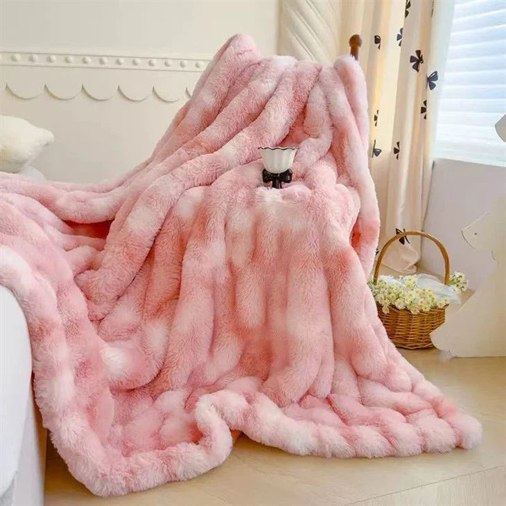 Fabraic Boilgeog Fionnadh Fionnadh Coinín faux